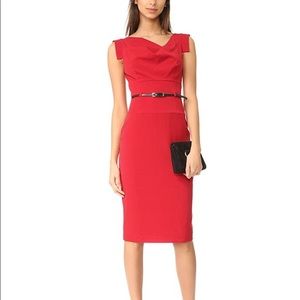 Black Halo Red Jackie O Sheath Dress
